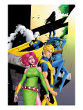 Exiles #46 Cover: Blink, Mimic, Namora, Morph, Sasquatch and Exiles Premium Poster