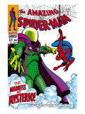 The Amazing Spider-Man #66 Cover: Mysterio and Spider-Man Fighting