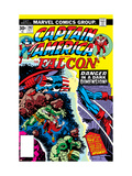 Buy Captain America And The Falcon #202 Cover: Captain America and Falcon Fighting and Flying at AllPosters.com