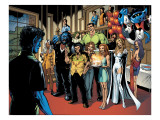 Handbook: X-Men 2005 Group: Nightcrawler, Wolverine, Beast, Emma Frost, Colossus and Storm