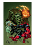 Marvel Knights Spider-Man #10 Cover: Spider-Man, Black Cat and Green Goblin