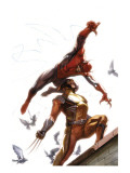 Secret Invasion #7 Cover: Spider-Man and Wolverine