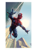Spider-Man: House Of M #1 Cover: Spider-Man Swinging