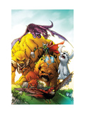 Buy Tails of the Pet Avengers #1 Cover: Lockjaw, Lockheed, Zabu, Redwing, Hairball, Ms. Lion and Throg at AllPosters.com