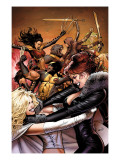 Uncanny X-Men #510 Cover: Pryor, Madelyne, Emma Frost, Wolverine and Lady Deathstrike