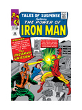 Tales Of Suspense #56 Cover: Iron Man and Unicorn Fighting