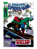 Amazing Spider-Man #90 Cover: Spider-Man and Captain Stacy Fighting