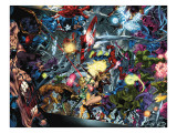 Venom: Dark Origin #3 Group: Hulk, Spider-Man, Dr. Doom and Captain America
