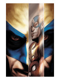 Wolverine #40 Cover: Wolverine, Captain America, Iron Man and Spider-Man