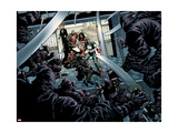 New Avengers #12 Group: Captain America, Spider-Man, Spider Woman, Iron Man, Ronin and Hand