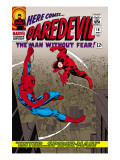 Buy Daredevil #16 Cover: Spider-Man and Daredevil Charging at AllPosters.com