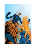 Fantastic Four #570 Cover: Thing, Invisible Woman, Human Torch and Mr. Fantastic