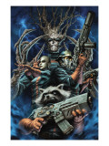 Buy Guardians of the Galaxy #20 Cover: Rocket Raccoon, Starlord, Moon Dragon and Groot at AllPosters.com