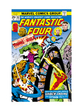 Buy Fantastic Four N167 Cover: Hulk, Thing, Mr. Fantastic, Invisible Woman and Human Torch Fighting at AllPosters.com