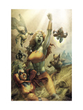 All New Savage She-Hulk #4 Cover: Lyra, Sentry, Wolverine, Iron Patriot and Ms. Marvel