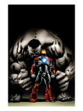 Ultimate Human #4 Cover: Iron Man and Hulk