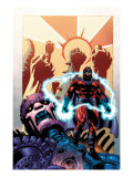 Civil War: House Of M #1 Cover: Magneto and Sentinel