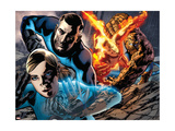 Fantastic Four #569 Cover: Invisible Woman, Mr. Fantastic, Human Torch and Thing