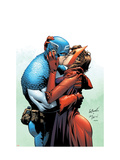 Captain America And The Falcon #6 Cover: Captain America and Scarlet Witch