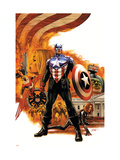 Captain America #41 Cover: Captain America Charging