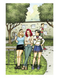 Spider-Man Loves Mary Jane Season 2 #4 Cover: Mary Jane Watson, Stacy, Gwen, and Liz Allen