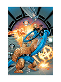Marvel Adventures Fantastic Four #37 Cover: Thing, Mr. Fantastic, Invisible Woman and Human Torch
