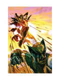 Dark Reign: Elektra #4 Cover: Elektra and Wolverine