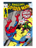 The Amazing Spider-Man #98 Cover: Green Goblin and Spider-Man Fighting