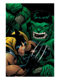 Buy World War Hulk: X-Men #2 Cover: Wolverine and Hulk at AllPosters.com