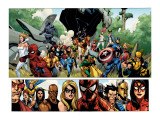 Secret Invasion #1 Group: Captain America, Spider-Man and Vision