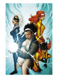 Marvel Divas #3 Cover: Photon, Hellcat, Black Cat and Firestar