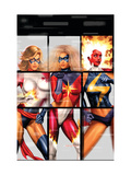 Buy Ms. Marvel #22 Cover: Ms. Marvel, Binary and Warbird at AllPosters.com