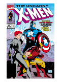 Uncanny X-Men #268 Cover: Black Widow, Wolverine and Captain America