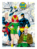 X-Men #1 Pin-up Group: Blast From The Past, Original X-Men