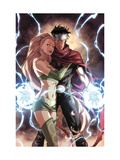 Buy Dark Reign: Young Avengers #4 Cover: Wiccan and Enchantress at AllPosters.com
