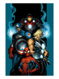 Ultimate Spider-Man #70 Cover: Spider-Man, Thor, Captain America, Iron Man and Ultimates