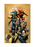 New Avengers #34 Cover: Cage, Luke, Wolverine, Captain America and Daredevil