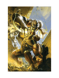 Ultimate Fantastic Four #53 Cover: Thing and Thanos
