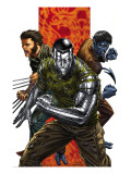 Uncanny X-Men #496 Cover: Colossus, Nightcrawler and Wolverine