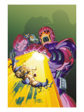 X-Men Unlimited #9 Cover: Storm, Wolverine and Sentinel Fighting