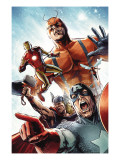 Avengers vs. Atlas #2 Group: Captain America, Thor, Iron Man, Wasp and Giant Man