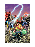 Avengers #21 Cover: Captain America, Thor, Iron Man, Black Panther and Avengers