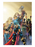 Thor #74 Cover: Thor, Jordahl, Prince Magni, Thialfi and Loki