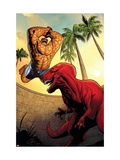 Marvel Adventures Fantastic Four #41 Cover: Thing and Devil Dinosaur