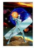 Buy Silver Surfer #13 Cover: Silver Surfer Swinging at AllPosters.com