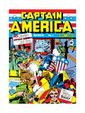 Buy Captain America Comics #1 Cover: Captain America, Hitler and Adolf at AllPosters.com