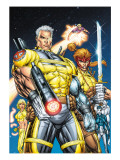 X-Force #1 Cover: Cable, Shatterstar and Cannonball