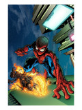 Timestorm 2009/2099 #4 Cover: Spider-Man and Ghost Rider