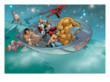 Alpha Flight #6 Group: Nemesis, Sasquatch, Major Mapleleaf, Yukon Jack and Alpha Flight Fighting Premium Poster