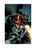 Iron Man #85 Cover: Iron Man, Falcon, Wasp, Ant-man, Black Panther and Avengers